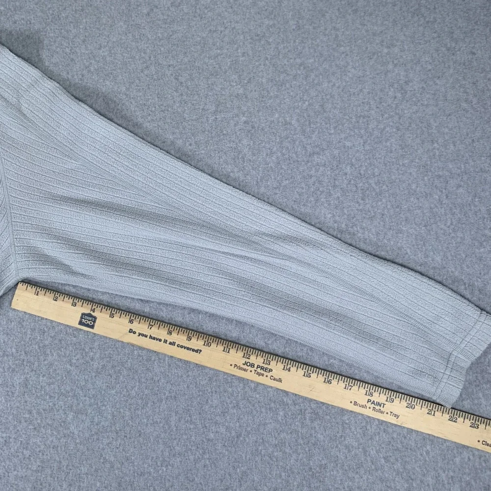 The North Face Fleece Pullover Mens XL Grey Ribbed Quarter Zip